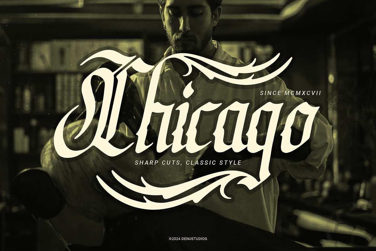 Syclone | Blackletter Typeface, a Blackletter Font by Denustudios (Photo 4 of 12)