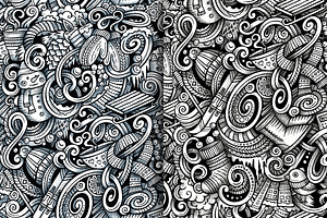 Winter Graphics Doodles Patterns