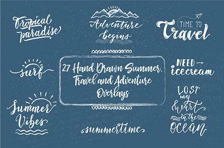 Summer Overlays and lettering