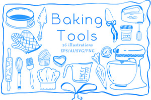 Baking Tools Line art, a Work Illustration by Carpet Tapete Pretzel
