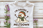 I'm Having a Meltdown, Christmas PNG, an Illustration by CraftArtStudio (Thumbnail 2 of 4)