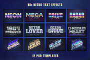 80s Retro Nostalgia Text Effects, a Layer Style Add-On by Andrew Skoch Design (Thumbnail 3 of 14)