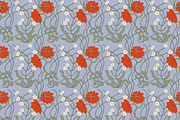 Floral patterns. Vibrant colors, a Pattern Graphic by oxygen_8 (Thumbnail 2 of 8)