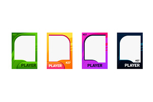 Colorful player card for, a Sport Illustration by skripnikbb