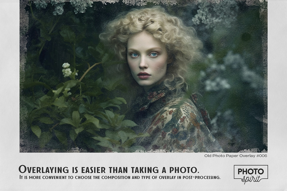 Old Photo Paper Effect Overlays, a Brushes & More by PhotoSpirit (Photo 2 of 9)