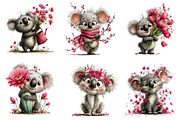 Whimsical Spring Koala Clipart, an Illustration by Dream Creation (Thumbnail 5 of 8)