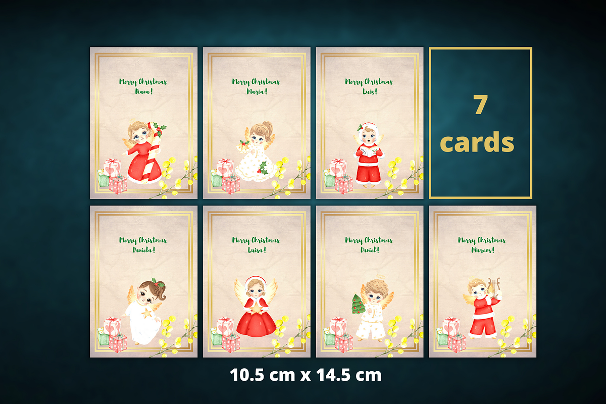 Christmas Card Templates Canva Set, a Card Template by Ellis Art (Photo 3 of 5)