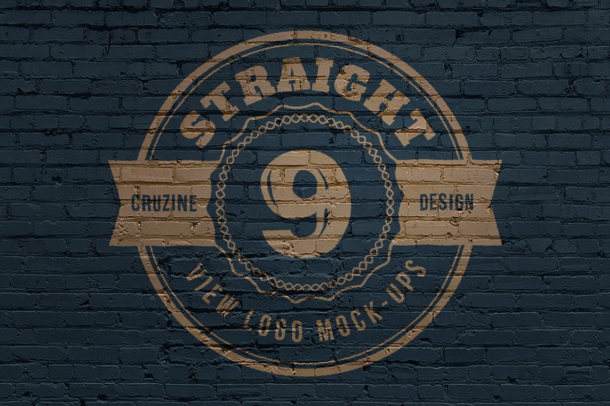 Straight View Logo Mock-ups, a Product Mockup by Cruzine (Photo 1 of 5)