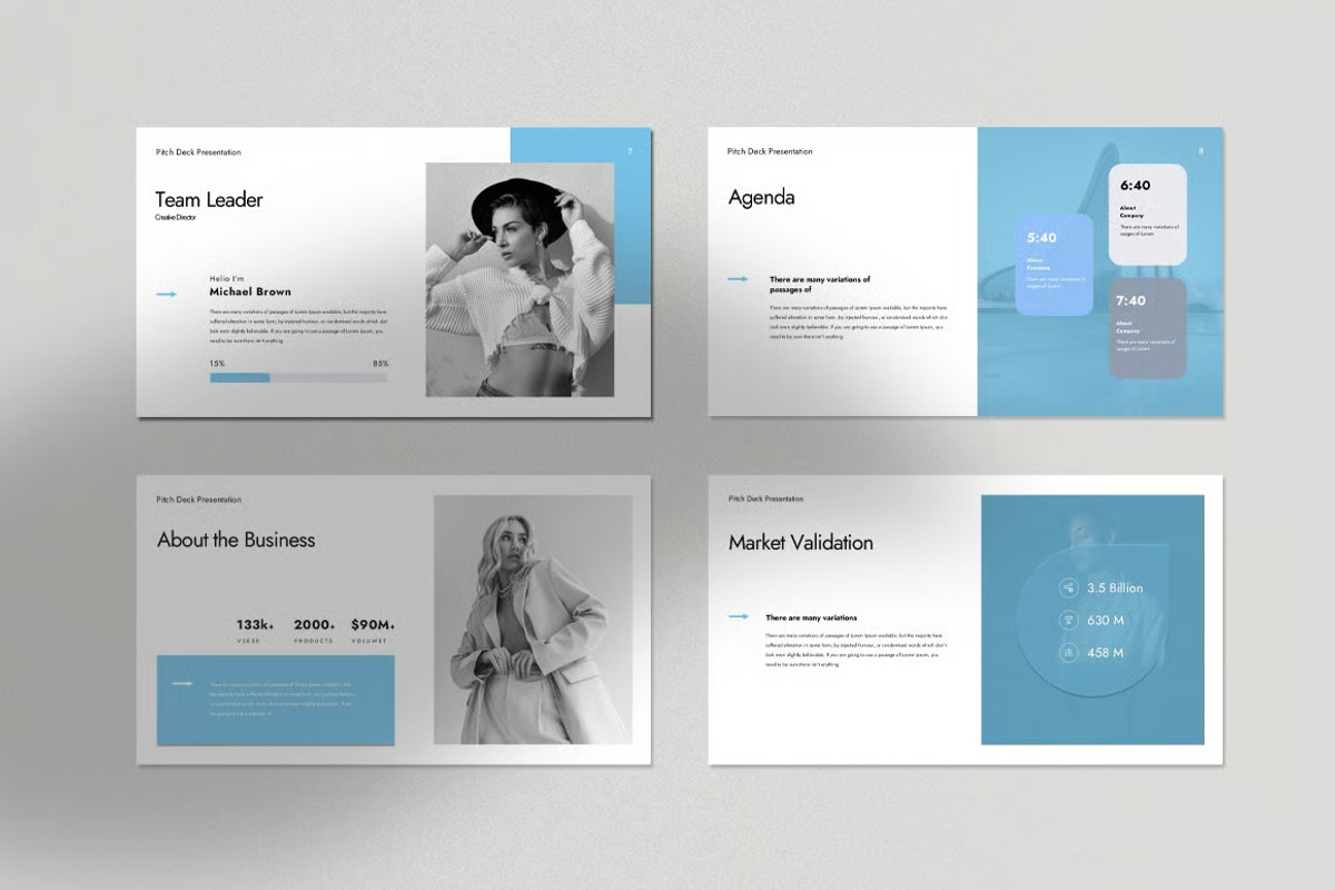 Pitch Deck Presentation Template, a Presentation Template by Fit-tee (Photo 6 of 9)