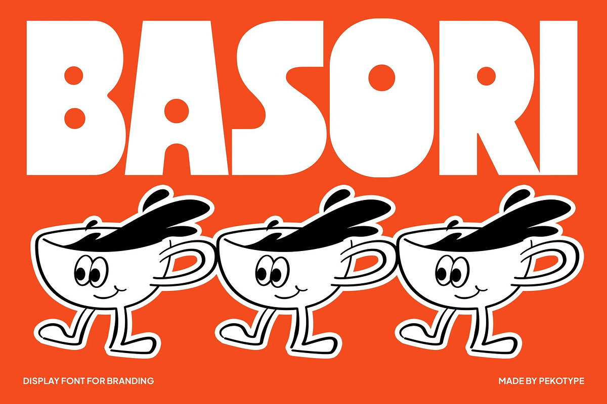 Basori - Bold Display Font, a Font by Pekotype (Photo 1 of 16)