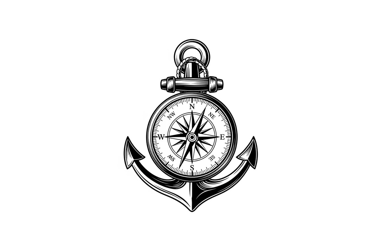 Nautical Anchor Compass Bundle, an Illustration by Creativeshirt (Photo 25 of 31)