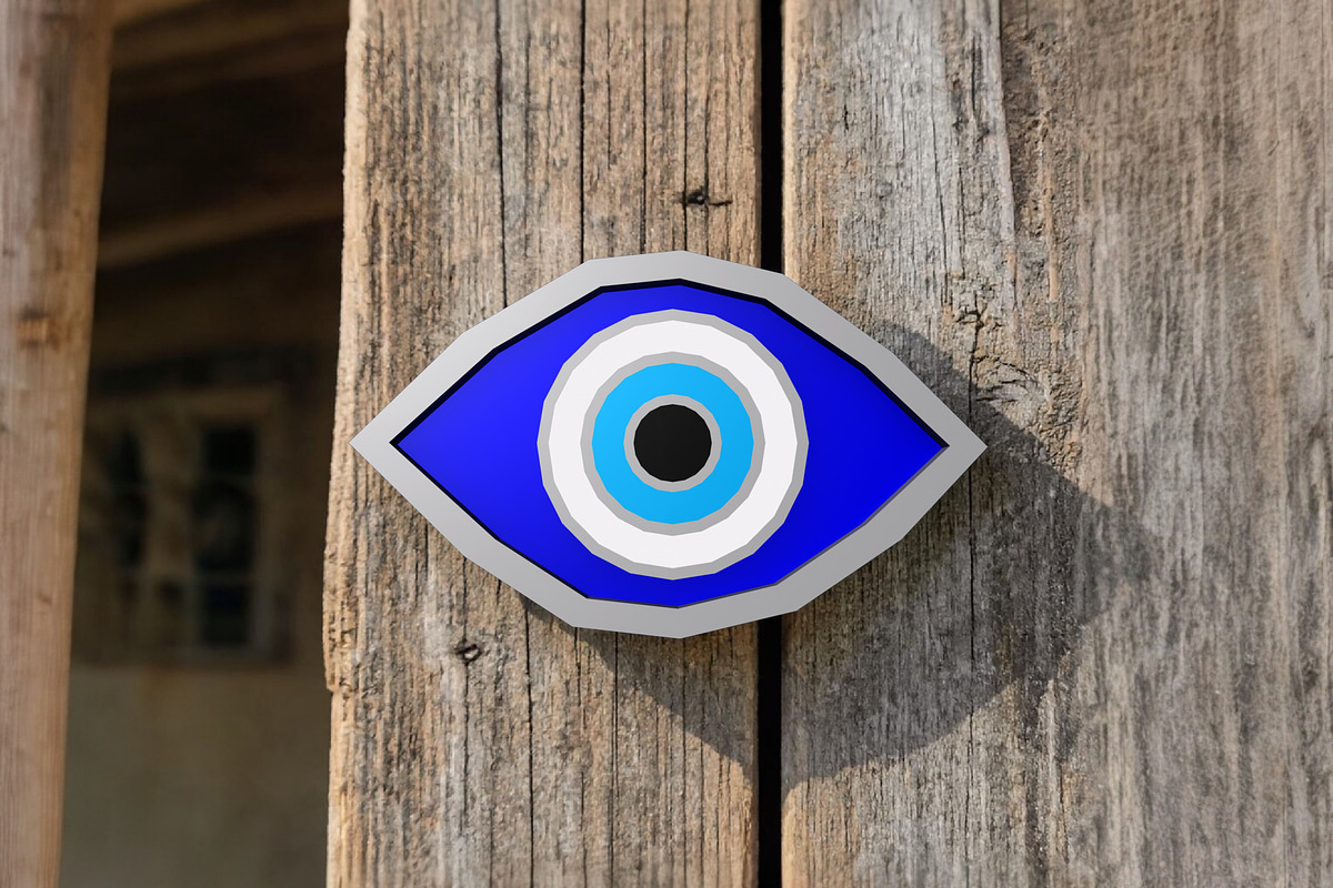 Evil eye charm - 3d papercraft, a Print Template by PAPER amaze (Photo 5 of 5)