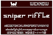 Sniper font, a Font by weknow (Thumbnail 4 of 5)