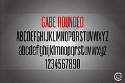 Gabe Sans - Tall Gothic Font Family, a Sans Serif Font by Cribb Co. (Thumbnail 6 of 14)