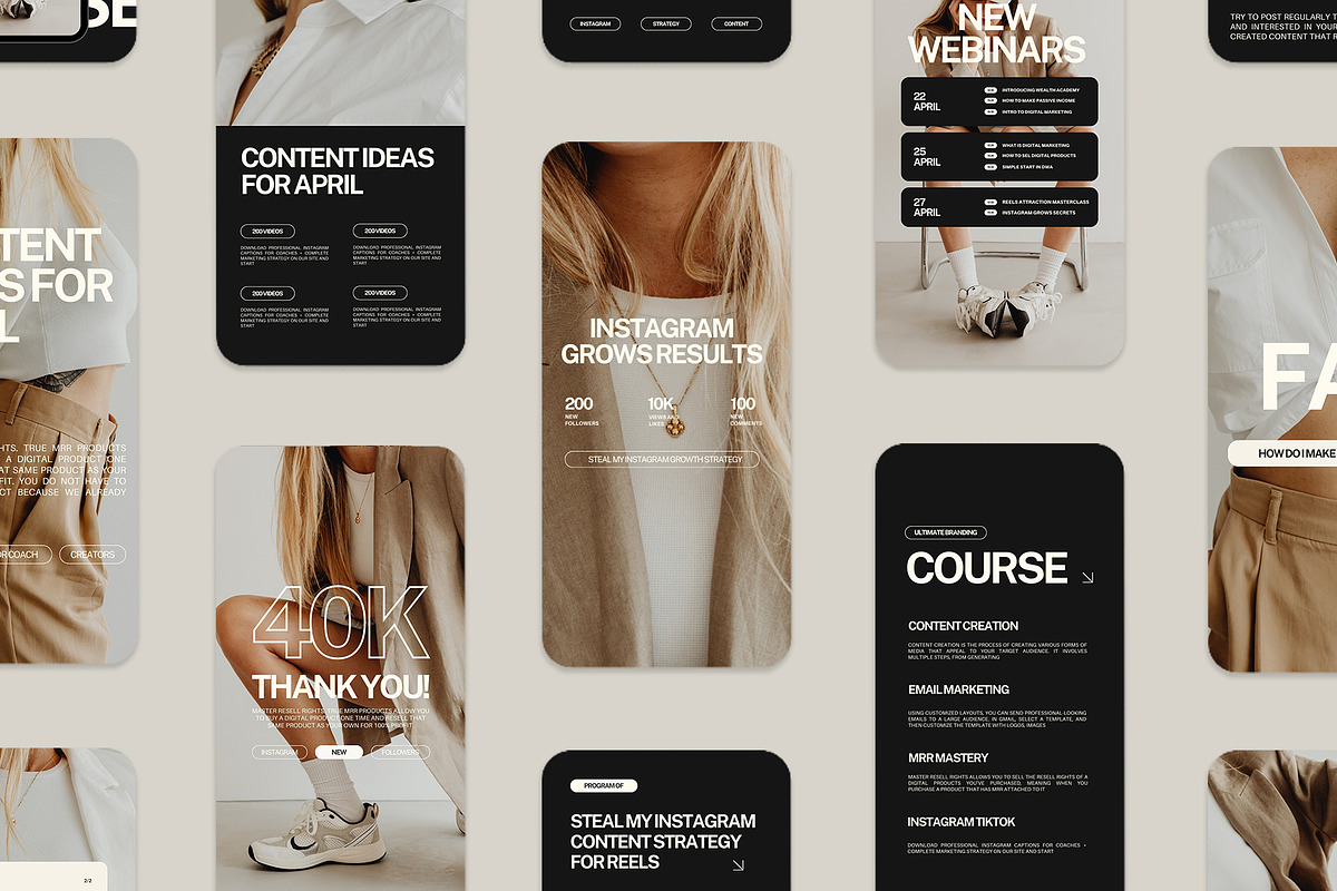 Instagram Templates for Coaches VII, a Social Media Template by Instprofi | Studio Estimo (Photo 8 of 8)