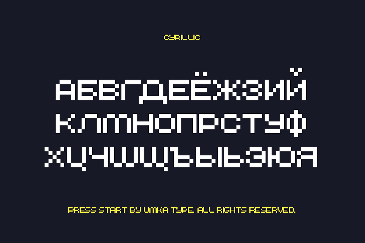PressStart Pixel Game Font, a Sans Serif Font by alpercakici (Photo 8 of 13)
