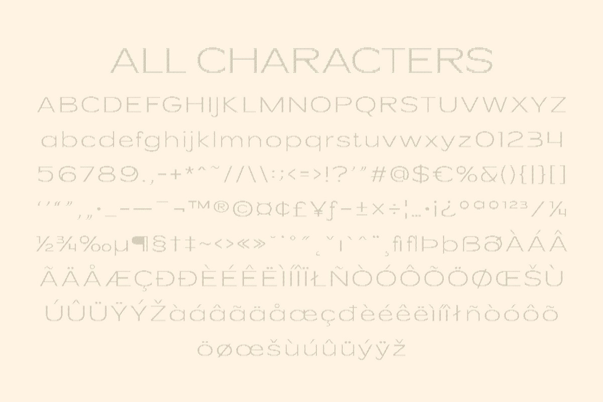 Cenios Ascii, a Sans Serif Font by Craft Supply Co. (Photo 8 of 8)
