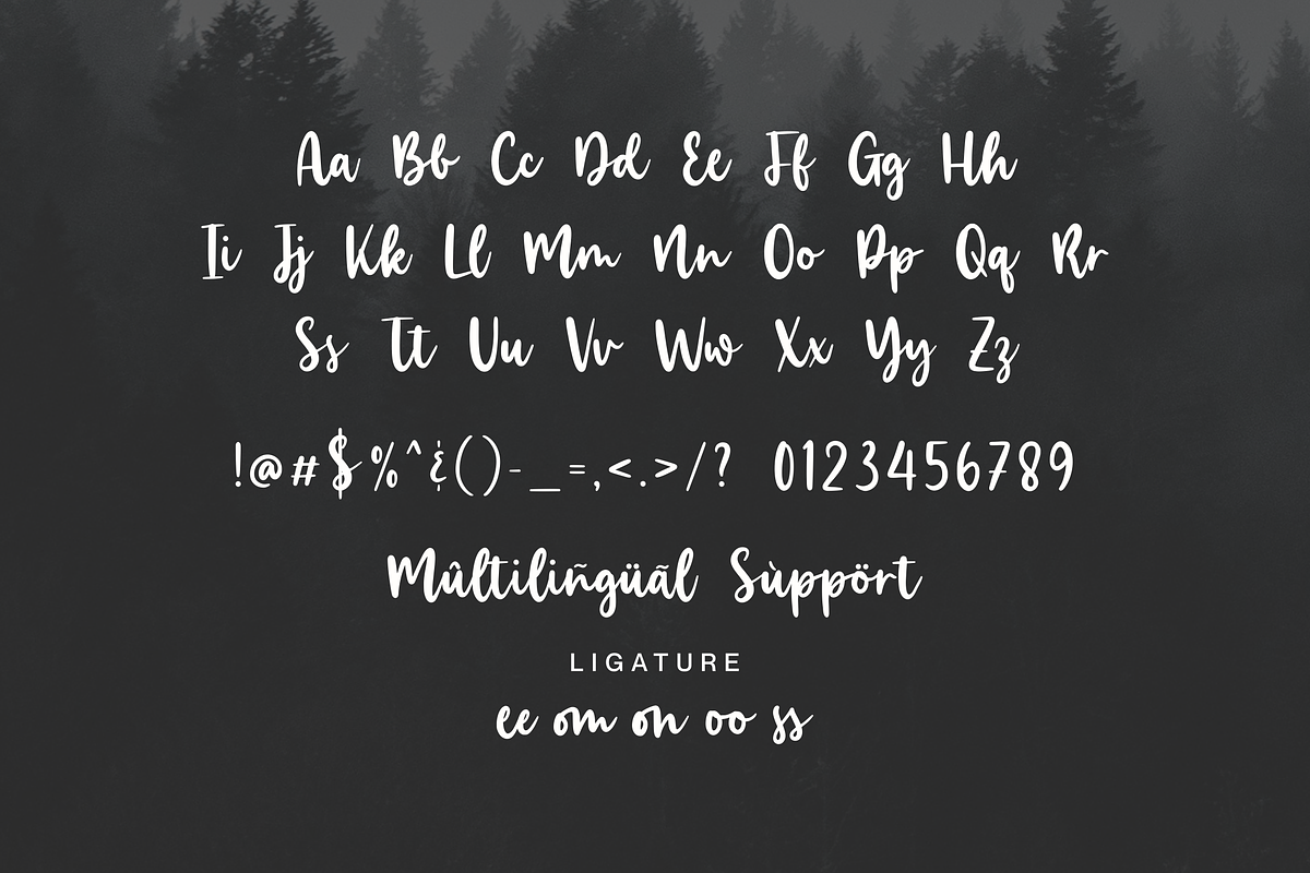 Minescript A Handwritten Script Font