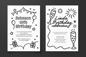 Birthday Celebration Flyer Template, a Flyer Template by MightyDesign