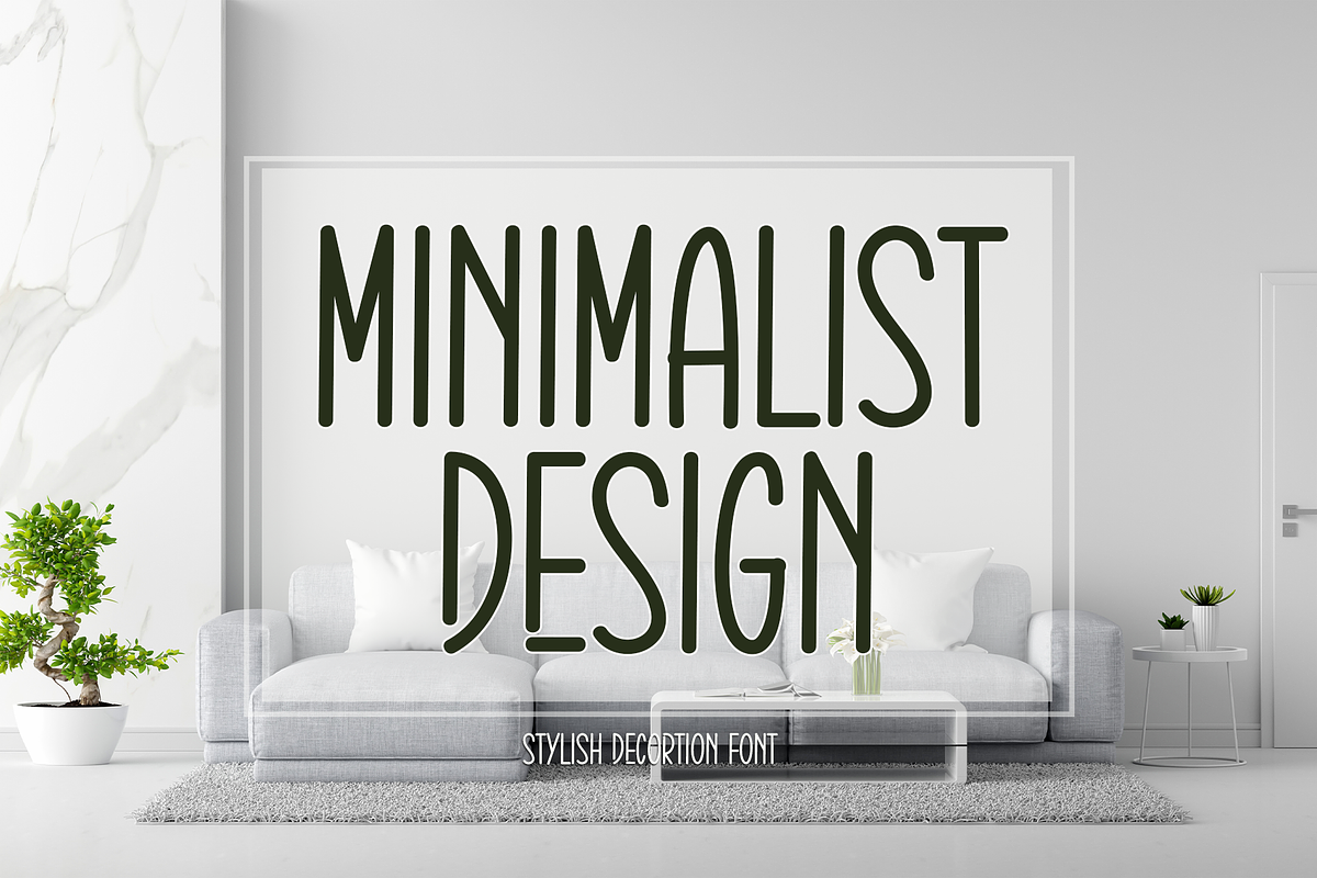 Minimalist Design, a Sans Serif Font by Creative Writting (Photo 1 of 6)