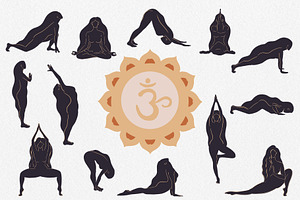 Yoga Illustration Vector Set