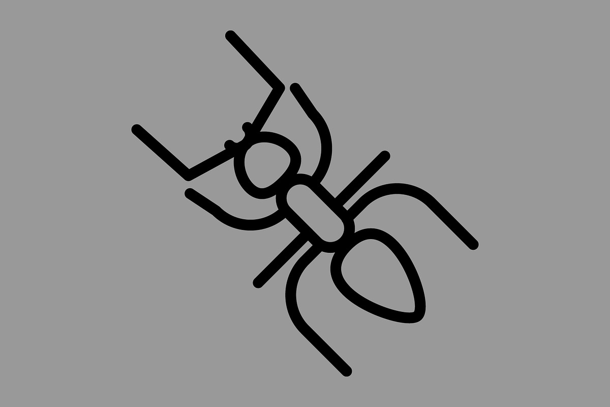 Ant icon design template, an Outline Icon by Sumberpangan (Photo 2 of 3)