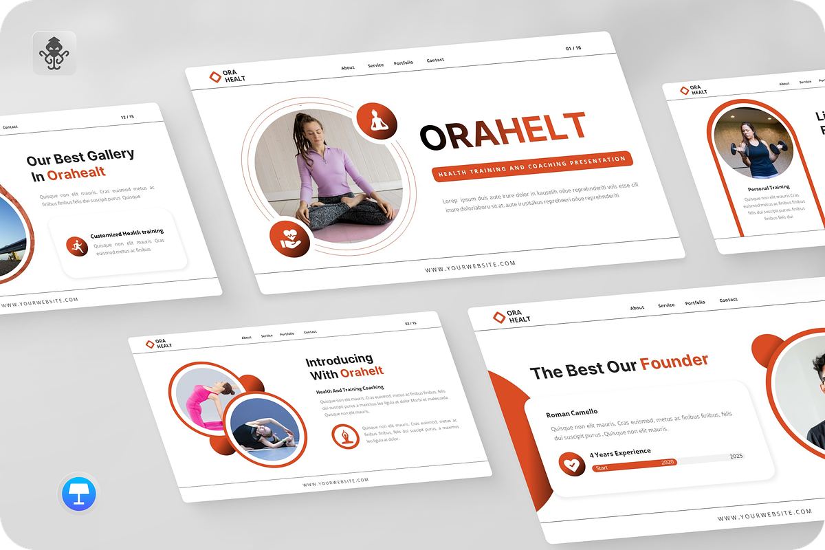 Health Training and Coaching Keynote, a Presentation Template by SquidPixey (Photo 1 of 6)