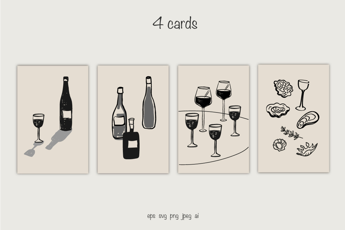 Aesthetic Vine / Winery and Food, an Object Graphic by Oxi An illustrator (Photo 4 of 7)
