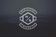 Vintage Line Badges, a Branding & Logo Template by Hustle Supply Co. (Thumbnail 4 of 5)