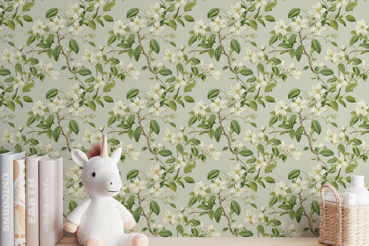 Floral Seamless Patterns + Cliparts, a Pattern Graphic by Olya Creative (Photo 10 of 20)
