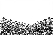 60 Daisy Flower Field Silhouette, a Seasonal Illustration by Amazin_art (Thumbnail 23 of 35)