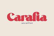 Carafia, a Sans Serif Font by Khoir (Thumbnail 1 of 12)