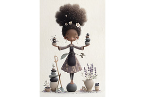 A young black woman tends to her, an Arts & Entertainment Photo by ZinetroN