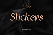 Stickers Font, a Script Font by Cutie_Kate_Studio (Thumbnail 1 of 8)