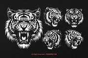 10 Bundle Dark Art Tiger Beast Wild, an Animal Illustration by Morspective (Thumbnail 3 of 7)