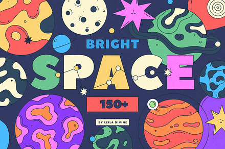 Bright Space - Clipart Collection, a Graphic by Leila Divine