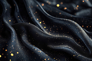 Black Fabric with Golden Sparkles, a Background Photo by Ales Munt