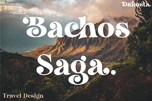 Dakosta Retro Serif Typeface