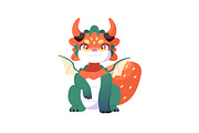 Cute baby dragons set + patterns, an Animal Illustration by PaperTrident (Thumbnail 11 of 13)