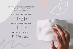 Aronia - Thin Line Logo Font