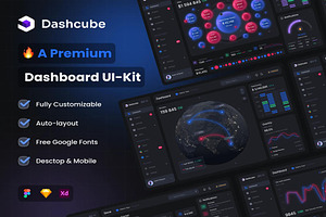 Dashcube - Dashboard Ui Kit, an UI Kit Template by Creative Perspective