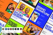 Brand Identity Colorful Social Media, a Social Media Template by Creatorism (Thumbnail 1 of 9)