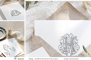 Antique Vintage Monogram Initial H, an Object Graphic by Antique Monograms (Thumbnail 2 of 4)