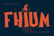 Fhium Modern Display Font, a Sans Serif Font by Maulana Creative (Thumbnail 1 of 6)