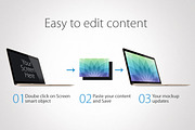 Apple MacBook 2015 Mockup, a Mac Mockup by RadekBroz (Thumbnail 2 of 6)