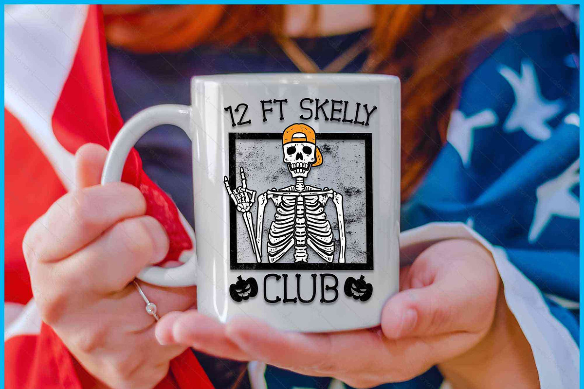 12 FT Skelly Club Halloween SVG, an Object Graphic by Creativeusart (Photo 3 of 4)