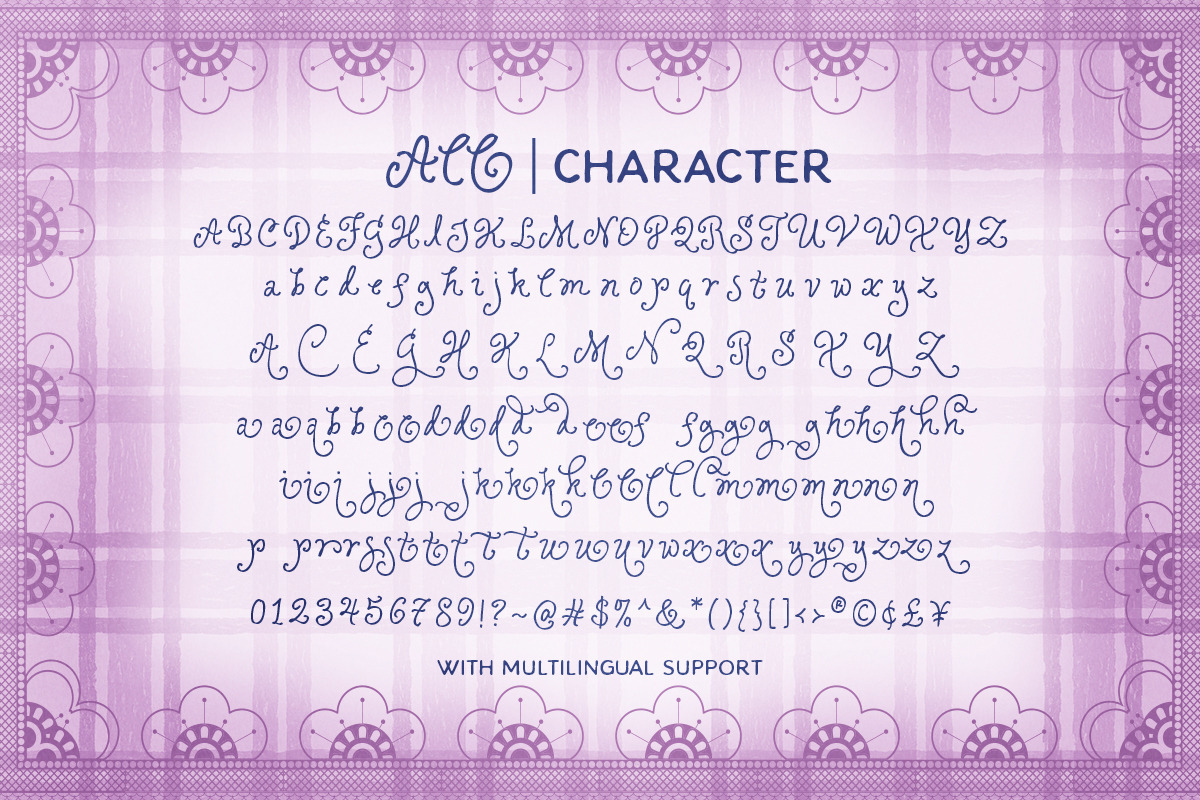 Ophelia Story - Curly Script, a Script Font by Sarid Ezra (Photo 9 of 9)