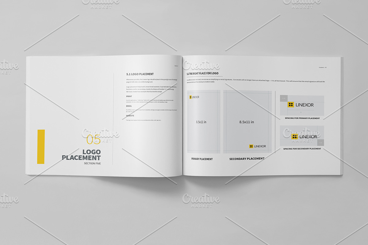 Brand Manual 32 Pages A4 / US Letter, a Brochure Template by Mastergfx (Photo 11 of 31)