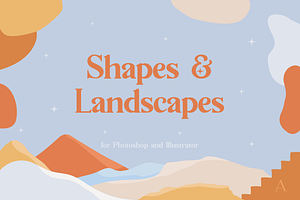 Shapes and Landscapes Collection, a Texture Illustration by Aiden Walker