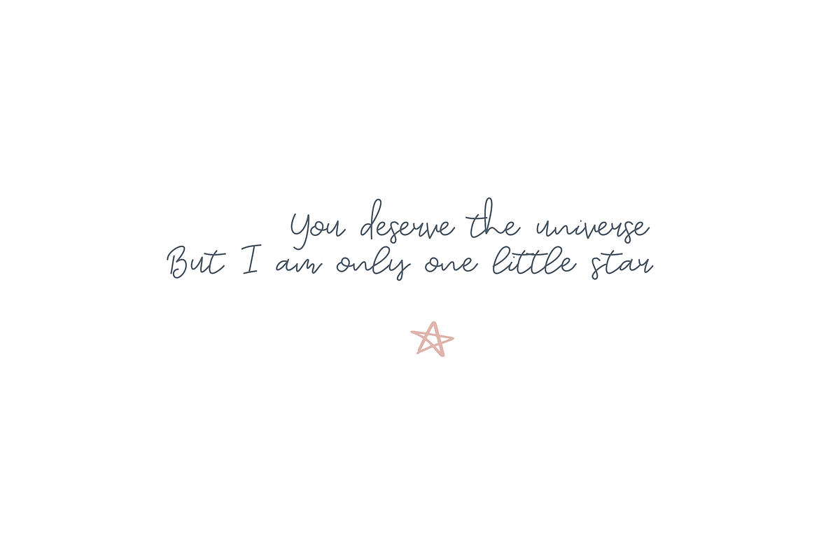 Sky - A Pretty Script Font preview 2